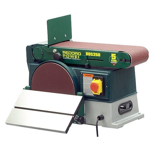 Record disc and belt sander